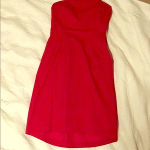 J. Crew strapless  pinkish dress.